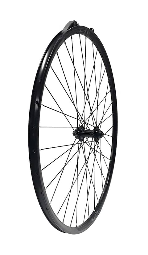 Framhjul 28" disc QR svart