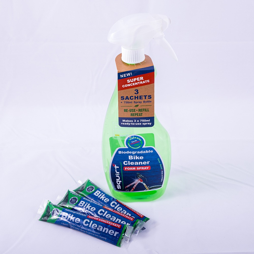 Product Image for Squirt Squirt Bio Bike Wash 750ml + 3x30ml