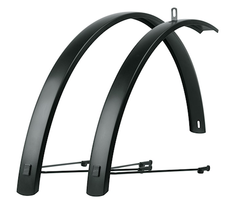 SKS Mudguard Edge AL 46 Front and rear 28" Black